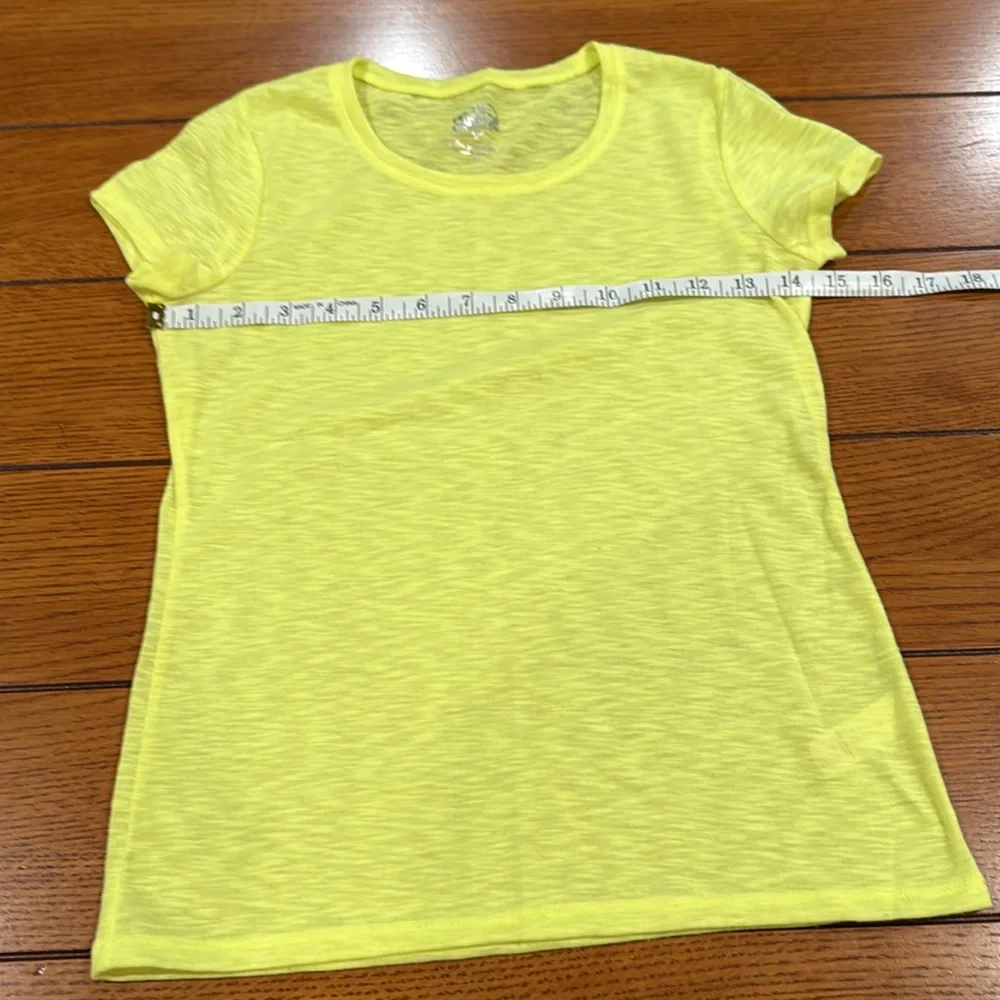 Justice Fluorescent Yellow Burnout Tee